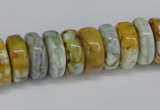 CNG1445 15.5 inches 6*15mm - 8*15mm nuggets agate gemstone beads