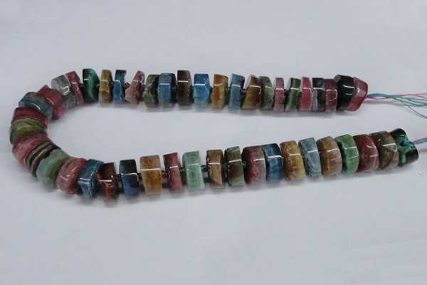 CNG1470 15.5 inches 8*18mm - 12*18mm nuggets agate gemstone beads