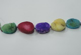 CNG1516 8 inches 20*30mm - 25*35mm freeform agate beads