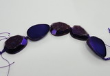 CNG1531 8 inches 25*35mm - 35*45mm freeform agate beads