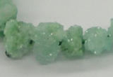 CNG1542 15.5 inches 6*8mm - 15*20mm nuggets plated druzy quartz beads