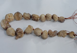 CNG1576 18*25mm - 20*30mm nuggets plated druzy agate beads