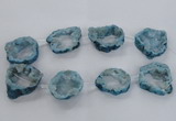 CNG1589 15.5 inches 30*35mm - 35*40mm freeform plated druzy agate beads