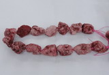 CNG1666 15.5 inches 18*25mm - 22*30mm nuggets plated druzy agate beads