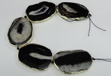 CNG1675 8 inches 35*35mm - 40*55mm freeform druzy agate beads