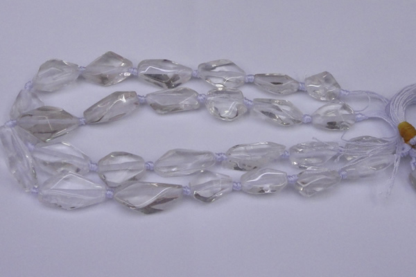 CNG1700 15.5 inches 15*20mm - 18*35mm nuggets white crystal beads