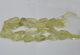 CNG1702 15.5 inches 15*20mm - 18*35mm nuggets lemon quartz beads