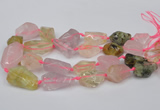 CNG1710 15.5 inches 15*20mm - 18*35mm nuggets mixed quartz beads