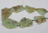 CNG1726 15.5 inches 30*40mm - 40*60mm freeform prehnite beads