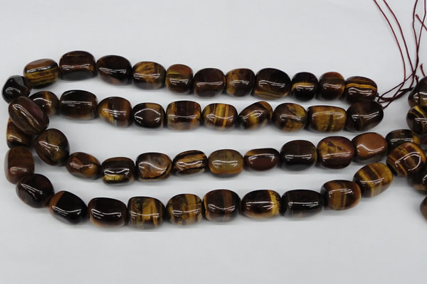 CNG18 15.5 inches 12*17mm nuggets yellow tiger eye gemstone beads