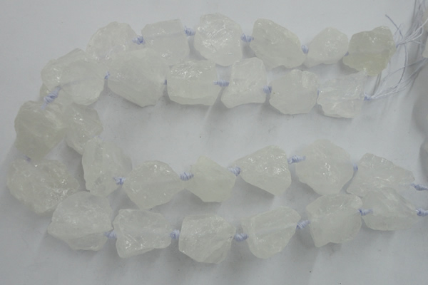 CNG1820 15.5 inches 20*25mm - 25*30mm nuggets white crystal beads