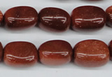 CNG19 15.5 inches 12*17mm nuggets goldstone gemstone beads