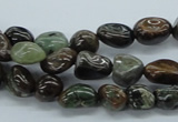 CNG201 15.5 inches 8*10mm nuggets rainbow agate gemstone beads