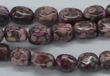 CNG203 15.5 inches 8*10mm nuggets crazy lace agate gemstone beads