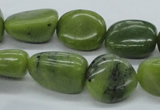 CNG216 15.5 inches 13*18mm nuggets canadian jade gemstone beads