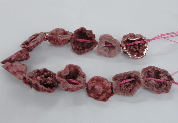 CNG2160 15.5 inches 25*35mm - 35*40mm nuggets druzy agate beads