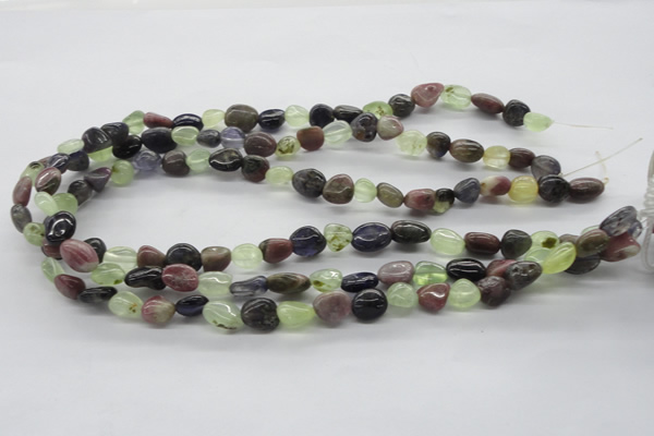 CNG220 15.5 inches 8*10mm nuggets mixed gemstone beads