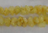 CNG2201 15.5 inches 8*10mm - 10*12mm nuggets plated druzy quartz beads