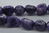 CNG225 15.5 inches 10*12mm nuggets dyed dogtooth amethyst beads