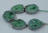 CNG2334 7.5 inches 35*40mm - 45*50mm freeform druzy agate beads