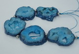 CNG2359 7.5 inches 40*50mm - 55*60mm freeform druzy agate beads