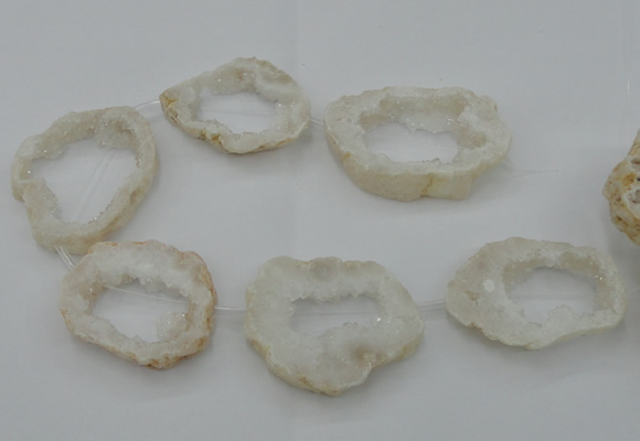 CNG2440 15.5 inches 45*50mm - 55*65mm freeform druzy agate beads