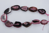 CNG2532 15.5 inches 20*28mm - 30*40mm freeform druzy agate beads