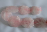 CNG2540 48*58mm – 50*60mm nuggets rose quartz beads wholesale