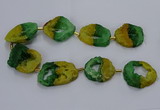 CNG2549 15.5 inches 30*40mm - 45*50mm freeform druzy agate beads