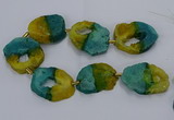 CNG2550 15.5 inches 30*40mm - 45*50mm freeform druzy agate beads