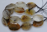 CNG2555 35*50mm - 40*55mm faceted freeform montana agate beads