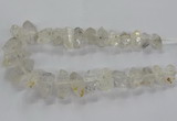 CNG2577 15.5 inches 10*20mm - 15*35mm faceted nuggets white crystal beads