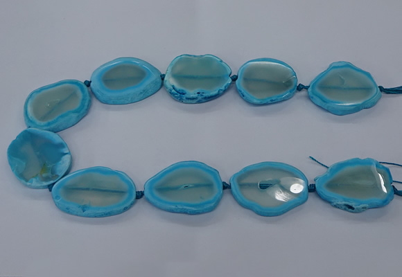 CNG2611 15.5 inches 30*35mm - 40*45mm freeform agate beads