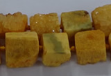 CNG2618 15.5 inches 10*12mm - 14*16mm nuggets druzy agate beads