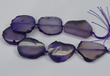 CNG2663 15.5 inches 30*40mm - 40*55mm freeform agate beads