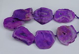 CNG2672 15.5 inches 30*40mm - 40*50mm freeform druzy agate beads