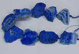 CNG2679 15.5 inches 30*40mm - 40*50mm freeform druzy agate beads