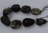 CNG2687 15.5 inches 35*45mm - 40*60mm freeform druzy agate beads