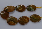 CNG2689 15.5 inches 40*50mm - 45*55mm freeform agate gemstone beads