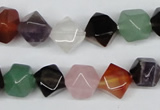 CNG27 15.5 inches 12*12mm faceted nuggets mixed gemstone beads