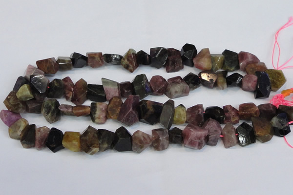 CNG2704 15.5 inches 10*14mm - 13*18mm faceted nuggets tourmaline beads