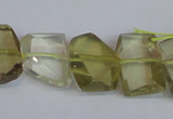 CNG2707 15.5 inches 13*18mm - 15*20mm freeform lemon quartz beads