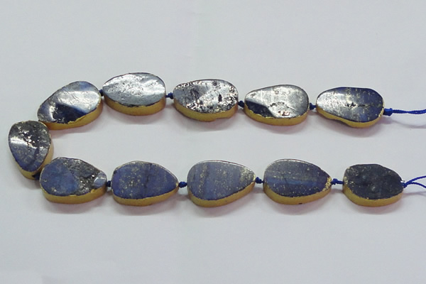 CNG2725 15.5 inches 18*28mm - 20*30mm freeform lapis lazuli beads