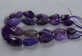 CNG2732 15.5 inches 15*30mm - 20*40mm nuggets agate beads