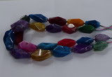 CNG2737 15.5 inches 15*30mm - 20*40mm nuggets agate beads