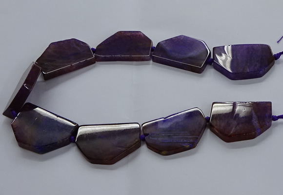 CNG2741 15.5 inches 28*40mm - 30*45mm freeform agate beads