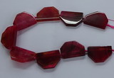 CNG2742 15.5 inches 28*40mm - 30*45mm freeform agate beads