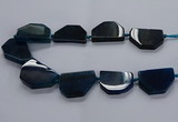 CNG2743 15.5 inches 28*40mm - 30*45mm freeform agate beads