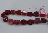 CNG2770 15.5 inches 20*22mm - 22*26mm freeform agate beads