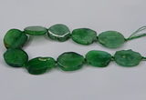 CNG2779 15.5 inches 30*35mm - 35*40mm freeform agate beads